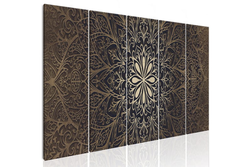 Tavla Brown Mandala 225X90 Brun, Artgeist sp. z o. o.