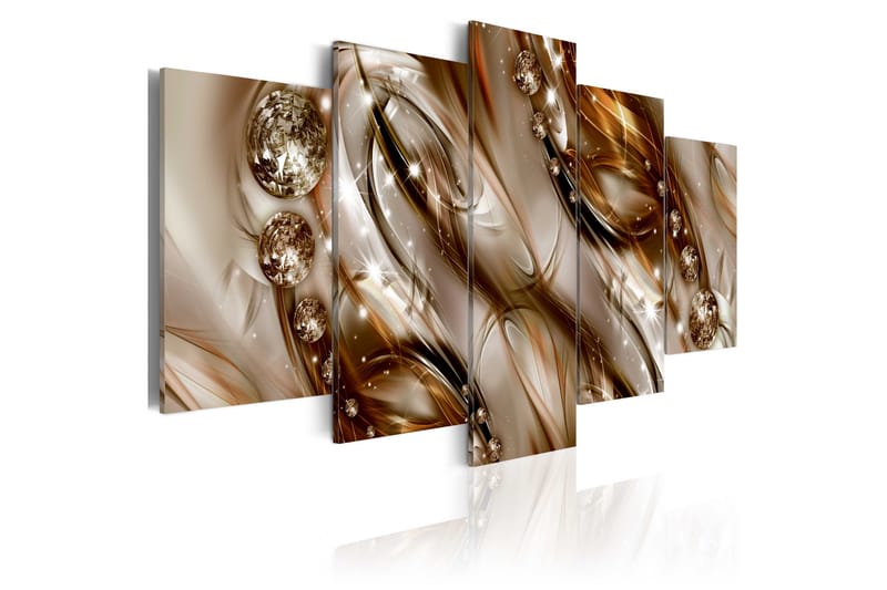 Tavla Brown Tide 100X50 Vit, Artgeist sp. z o. o.