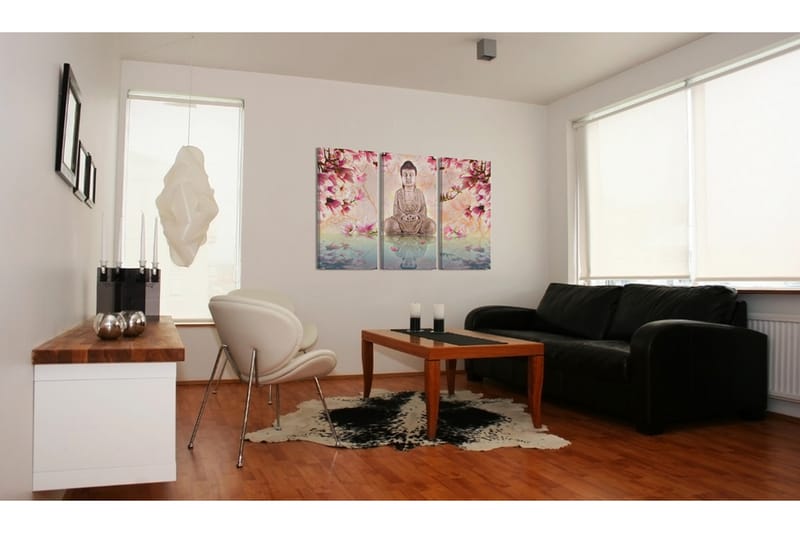 Tavla Buddha Meditation 120X80 Rosa|Flerfärgad - Artgeist sp. z o. o. - Inredning & dekor - Tavlor & konst - Canvastavla