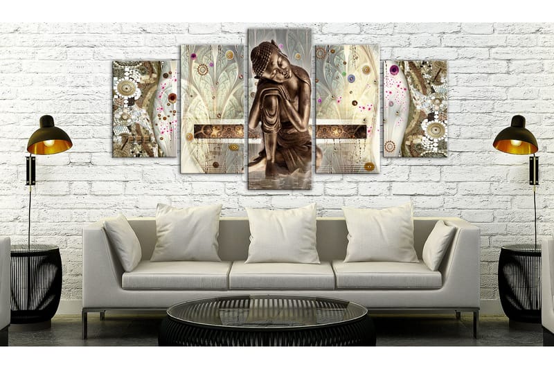 Tavla Buddha's Dream 5 Parts Wide 200x100 - Artgeist sp. z o. o. - Inredning & dekor - Tavlor & konst - Canvastavla
