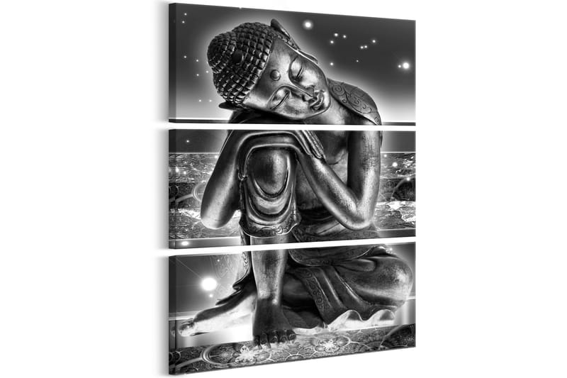 Tavla Buddha'S Fantasies 80X120 Vit|Svart - Artgeist sp. z o. o. - Canvastavla