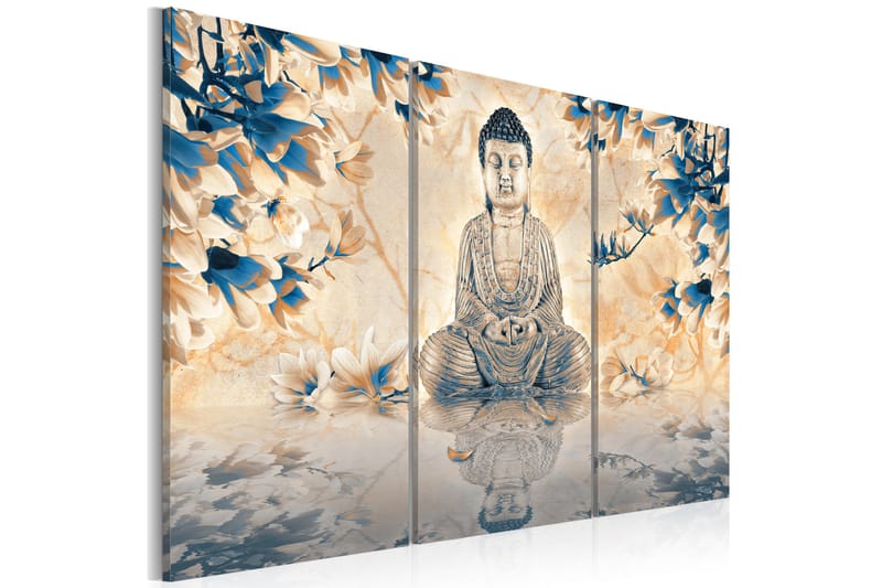 Tavla Buddhistiska Ritual 60X40 Blå|Flerfärgad - Artgeist sp. z o. o. - Inredning & dekor - Tavlor & konst - Canvastavla