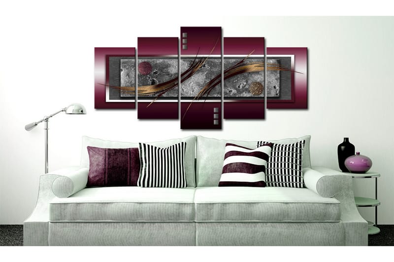 Tavla Burgundy Elegance 100X50 Röd - Artgeist sp. z o. o. - Inredning & dekor - Tavlor & konst - Canvastavla
