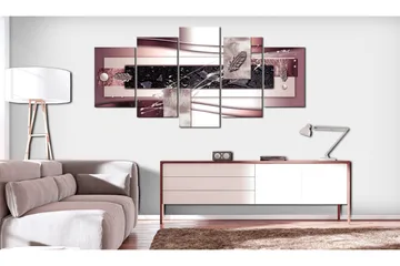 Tavla Burgundy Harmony 200x100 - Artgeist sp. z o. o. - Inredning & dekor - Tavlor & konst - Canvastavla