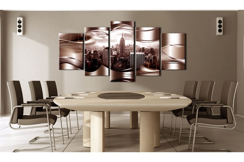 Tavla Burgundy New York 200x100 - Artgeist sp. z o. o. - Inredning & dekor - Tavlor & konst - Canvastavla