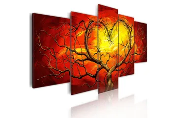 Tavla Burning Heart 200x100 - Artgeist sp. z o. o. - Inredning & dekor - Tavlor & konst - Canvastavla