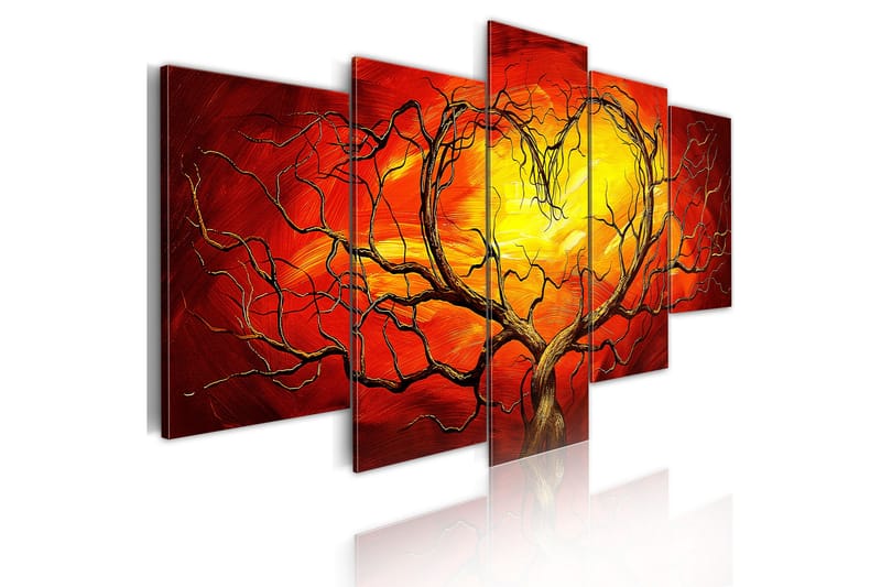 Tavla Burning Heart 200x100 - Artgeist sp. z o. o. - Inredning & dekor - Tavlor & konst - Canvastavla