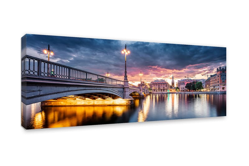 Tavla Canvas Vasabron, Stockholm 60X150 Cm - 60x150 cm - Inredning & dekor - Tavlor & konst - Canvastavla