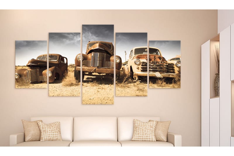 Tavla Cars With Soul 100X50 Vit - Artgeist sp. z o. o. - Inredning & dekor - Tavlor & konst - Canvastavla