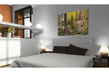 Tavla Cartoon Nyc 120x80 - Artgeist sp. z o. o. - Inredning & dekor - Tavlor & konst - Canvastavla
