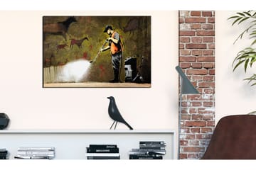Tavla Cave Painting by Banksy 120x80 cm - Inredning & dekor - Tavlor & konst - Canvastavla