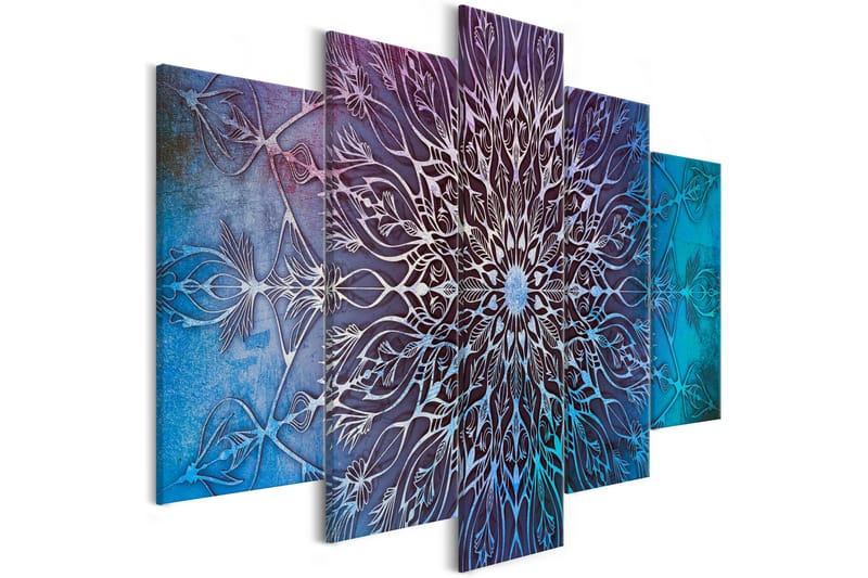 Tavla Center 5 Parts Wide Blue 200X100 Blå, Artgeist sp. z o. o.