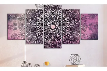 Tavla Center 5 Parts Wide Pink 200x100 - Artgeist sp. z o. o. - Inredning & dekor - Tavlor & konst - Canvastavla