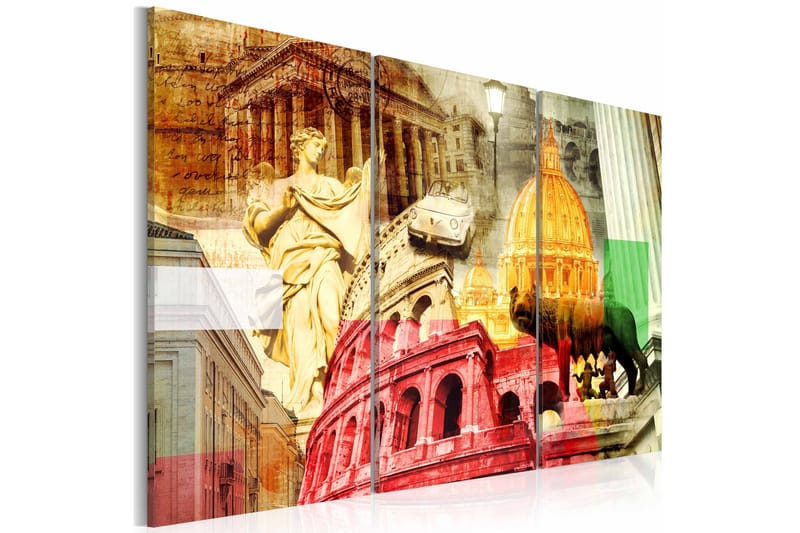 Tavla Charming Rome Triptych 60x40, Artgeist sp. z o. o.