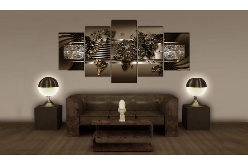 Tavla Chocolate Map 100x50 - Artgeist sp. z o. o. - Inredning & dekor - Tavlor & konst - Canvastavla