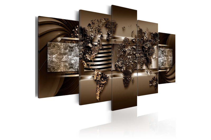 Tavla Chocolate Map 200x100, Artgeist sp. z o. o.