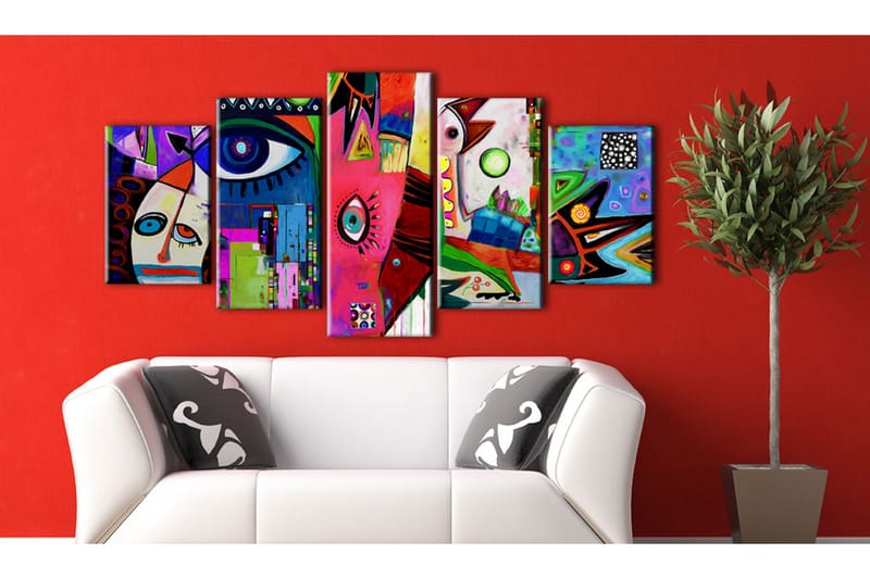 Tavla Circus Of Everyday Life 200X100 Flerfärgad - Artgeist sp. z o. o. - Inredning & dekor - Tavlor & konst - Canvastavla