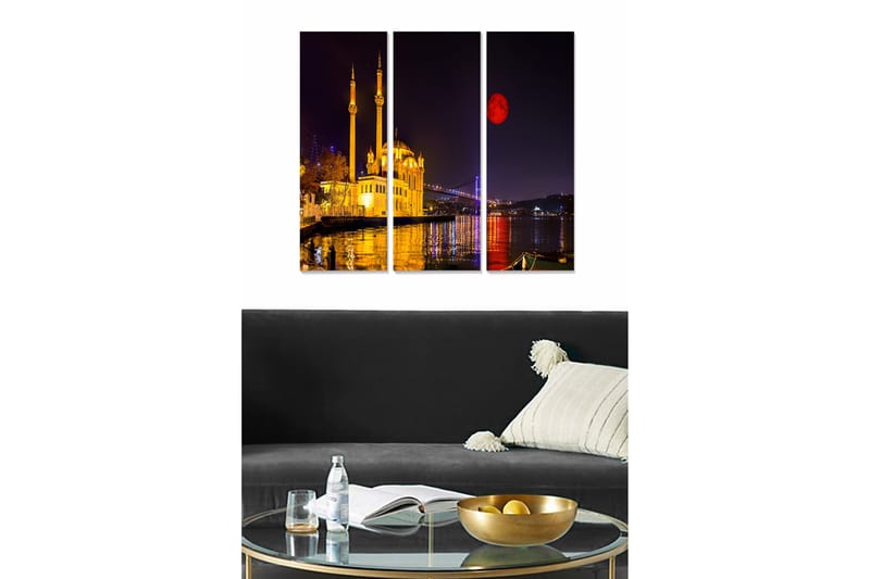 Tavla City 3-Pack Flerfärgad 20X50 - 20x50 cm - Inredning & dekor - Tavlor & konst - Canvastavla