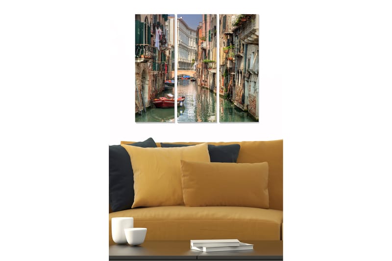Tavla City 3-Pack Flerfärgad 20X50 - 20x50 cm - Inredning & dekor - Tavlor & konst - Canvastavla