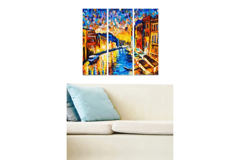Tavla City 3-pack Flerfärgad, 20x50 cm