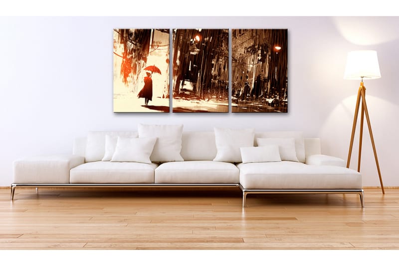 Tavla City in the Rain 120x60 - Artgeist sp. z o. o. - Inredning & dekor - Tavlor & konst - Canvastavla