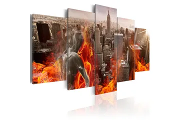 Tavla City of Love 200x100 - Artgeist sp. z o. o. - Inredning & dekor - Tavlor & konst - Canvastavla