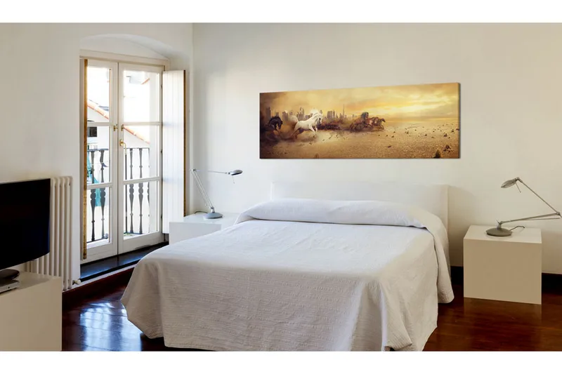 TAVLA City Of Stallions 120x40 - Artgeist sp. z o. o. - Inredning & dekor - Tavlor & konst - Canvastavla