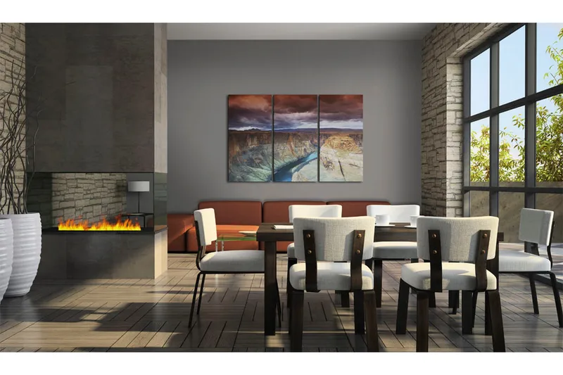 TAVLA Clouds over the Grand Canion in Colorado 90x60, Artgeist sp. z o. o.