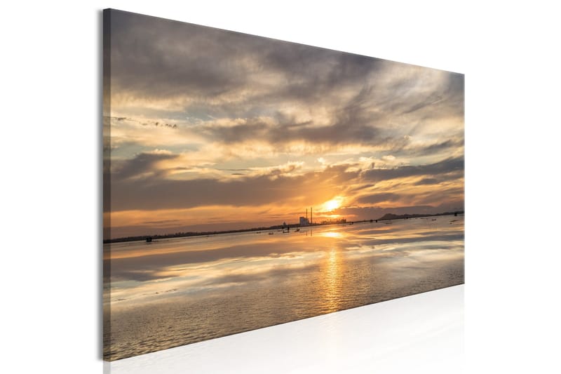 Tavla Cloudy Evening (1 Part) Narrow 120x40 - Inredning & dekor - Tavlor & konst - Canvastavla