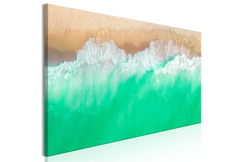 TAVLA Coast (1 Part) Narrow Green 135x45 - Artgeist sp. z o. o. - Inredning & dekor - Tavlor & konst - Canvastavla