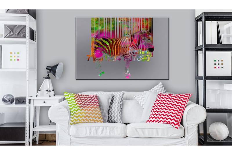 TAVLA Code of Zebra 60x40 - Artgeist sp. z o. o. - Inredning & dekor - Tavlor & konst - Canvastavla
