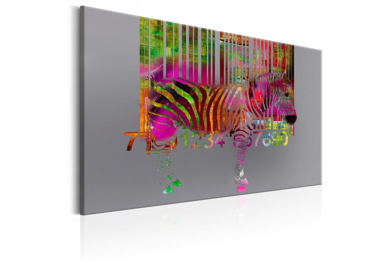 Tavla Code of Zebra 60x40 cm - Inredning & dekor - Tavlor & konst - Canvastavla