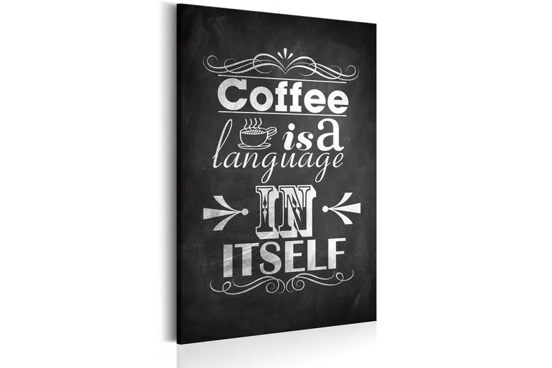 Tavla Coffee Language 40x60, Artgeist sp. z o. o.
