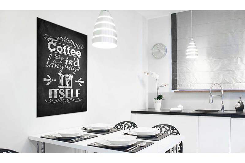 Tavla Coffee Language 80x120 cm - Inredning & dekor - Tavlor & konst - Canvastavla