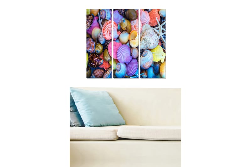 Tavla Colorful 3-Pack Flerfärgad 20X50 - 20x50 cm - Inredning & dekor - Tavlor & konst - Canvastavla