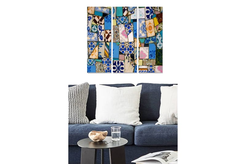 Tavla Colorful 3-Pack Flerfärgad 20X50 - 20x50 cm - Inredning & dekor - Tavlor & konst - Canvastavla