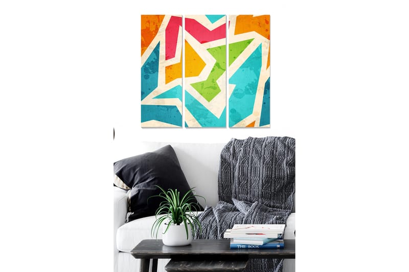 Tavla Colorful 3-Pack Flerfärgad 20X50 - 20x50 cm - Inredning & dekor - Tavlor & konst - Canvastavla