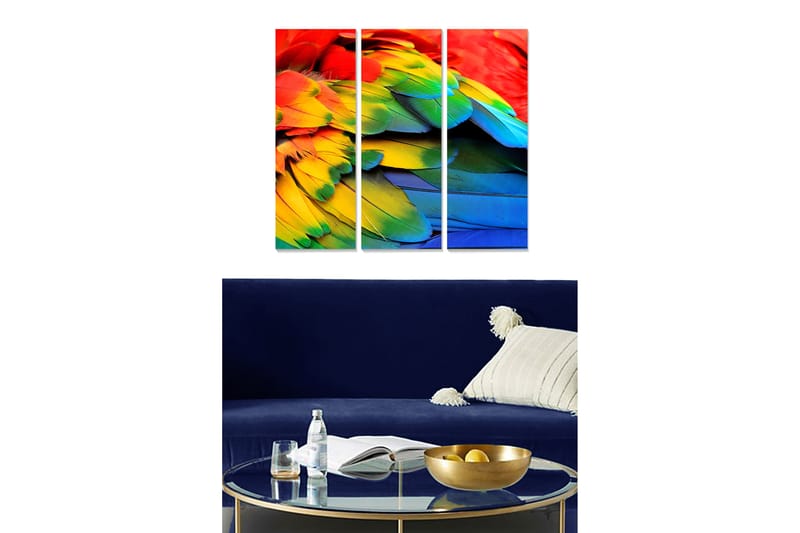 Tavla Colorful 3-Pack Flerfärgad 20X50 - 20x50 cm - Inredning & dekor - Tavlor & konst - Canvastavla