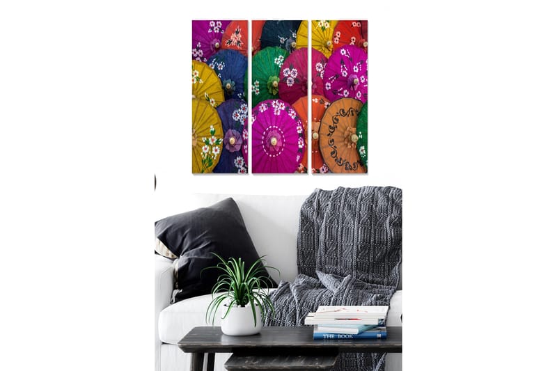 Tavla Colorful 3-Pack Flerfärgad 20X50 - 20x50 cm - Inredning & dekor - Tavlor & konst - Canvastavla