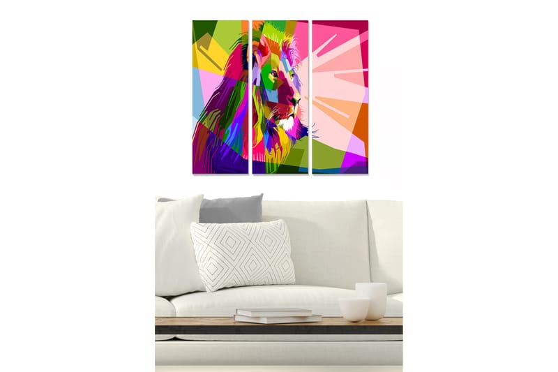 Tavla Colorful 3-Pack Flerfärgad 20X50 - 20x50 cm - Inredning & dekor - Tavlor & konst - Canvastavla