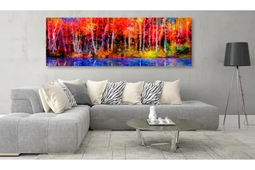 Tavla Colorful Autumn Trees 150x50 - Artgeist sp. z o. o. - Inredning & dekor - Tavlor & konst - Canvastavla