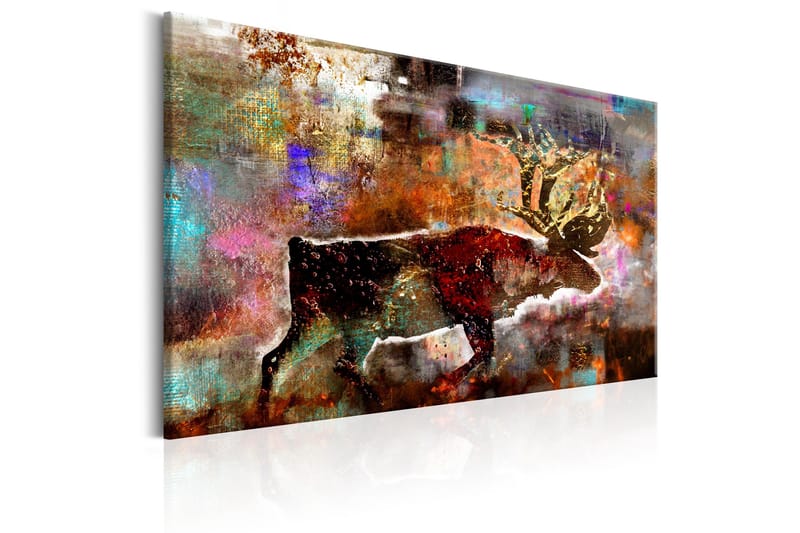 Tavla Colourful Caribou 90x60 - Artgeist sp. z o. o. - Inredning & dekor - Tavlor & konst - Canvastavla