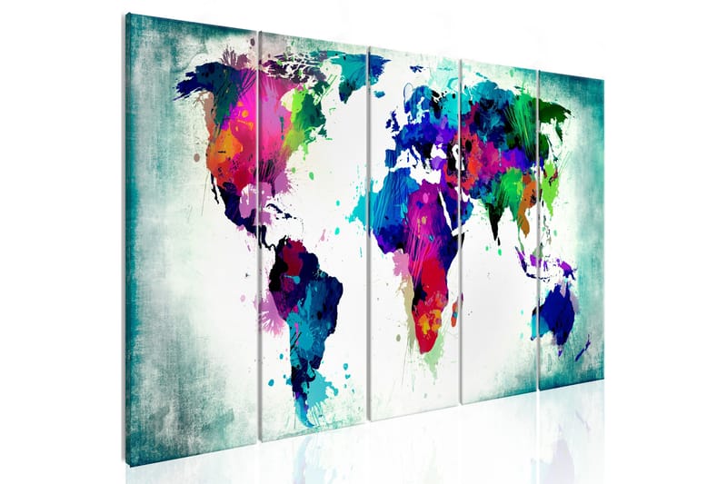 TAVLA Colourful Chaos 200x80 - Artgeist sp. z o. o. - Inredning & dekor - Tavlor & konst - Canvastavla