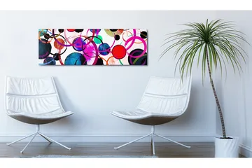 Tavla Colourful Circle 150x50 - Artgeist sp. z o. o. - Inredning & dekor - Tavlor & konst - Canvastavla