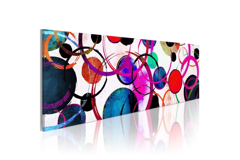 Tavla Colourful Circle 150x50, Artgeist sp. z o. o.