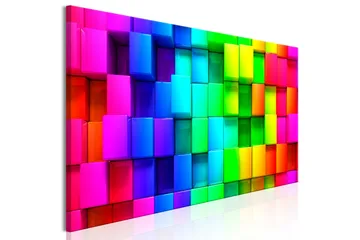 Tavla Colourful Cubes 5 Parts Narrow 200x80 - Artgeist sp. z o. o. - Inredning & dekor - Tavlor & konst - Canvastavla