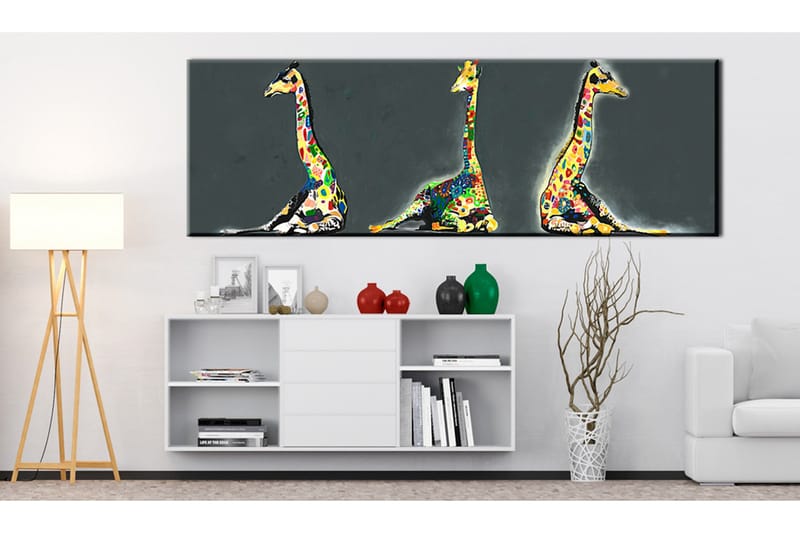 TAVLA Colourful Giraffes 120x40, Artgeist sp. z o. o.