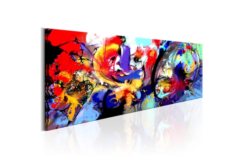 Tavla Colourful Immersion 150X50 Flerfärgad|Grå - Artgeist sp. z o. o. - Canvastavla