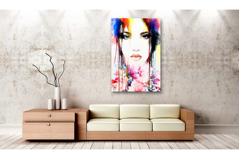 Tavla Colourful Lady 40x60 - Artgeist sp. z o. o. - Inredning & dekor - Tavlor & konst - Canvastavla