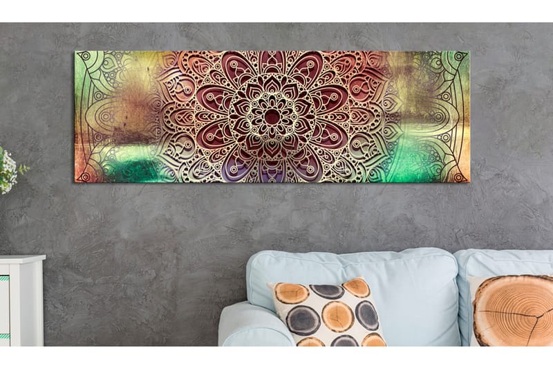 Tavla Colourful Mandala 120x40 - Artgeist sp. z o. o. - Inredning & dekor - Tavlor & konst - Canvastavla